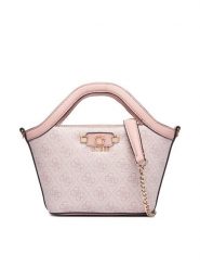 Guess Torebka Lindsey Mini HWSG97 49750 Różowy jasny. Czerwone torebki klasyczne Guess, z aplikacjami, ze skóry, bez dodatków. Za 584.99 zł.