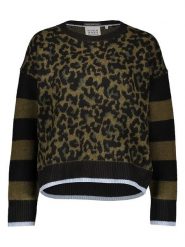 Scotch & Soda Sweter w kolorze czarno-oliwkowym rozmiar: M. Brązowe swetry Scotch & Soda, m, bez wzorów, bez ramiączek. Za 187.99 zł.