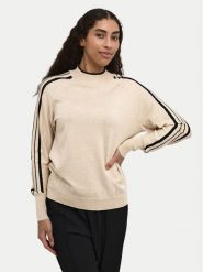 Kaffe Sweter Henriette 10509113 Beżowy Regular Fit. Brązowe swetry Kaffe, xs, bez wzorów, z wiskozy, bez ramiączek. Za 149.99 zł.