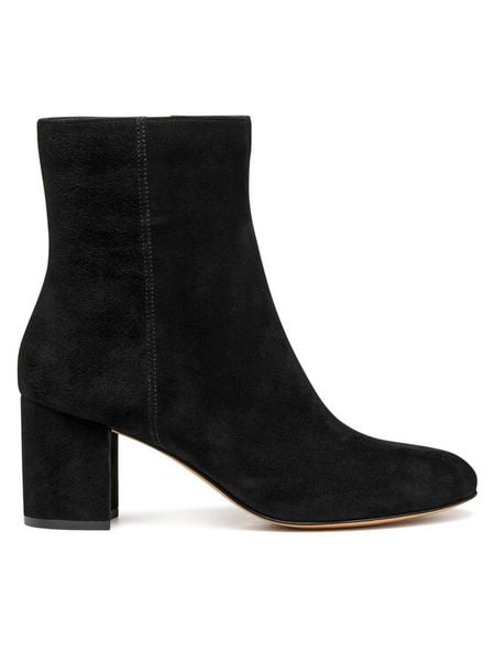 Geox Botki D Virnilisa 65 D56YYE 000ZT C9999 Czarny. Czarne botki Geox, bez wzorów, ze skóry, bez obcasa, na słupku, bez zapięcia. Za 539.99 zł.