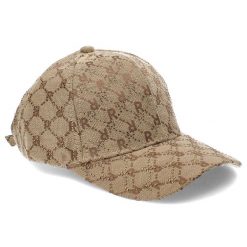 Złota Stylowa Damska Czapka Z Daszkiem Versoli. Żółte czapki z daszkiem Versoli, bez wzorów, z tkaniny, eleganckie. Za 63.99 zł.