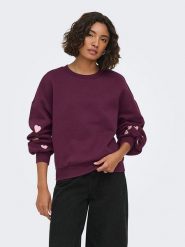 ONLY Bluza w kolorze fioletowym rozmiar: S. Różowe bluzy bez kaptura ONLY, s, bez wzorów, bez kaptura. Za 114.95 zł.