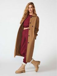 ONLY Trencz 15293269 Brązowy Regular Fit. Brązowe płaszcze ONLY, s, bez wzorów, z syntetyku, bez kaptura. Za 199.99 zł.