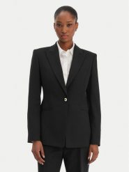 HUGO Marynarka Abire 50565362 Czarny Regular Fit. Czarne marynarki i żakiety Hugo, bez wzorów, z syntetyku, bez ramiączek. Za 1,349.00 zł.