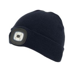 Unisex czapka zimowa z latarką Torch. Niebieskie czapki zimowe Regatta, bez wzorów. Za 80.00 zł.