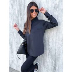 Koszula Luna Black. Czarne koszule ClothStore, l, bez wzorów, z bawełny, bez kołnierzyka, bez ramiączek. Za 139.00 zł.