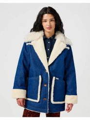 WRANGLER DAMSKA KURTKA JENSOWA WRANGE COAT UNWORN 112356499. Kurtki Wrangler, xs, bez wzorów, bez kaptura. Za 459.99 zł.