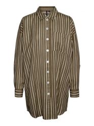 Vero Moda Koszula "Ilisa" w kolorze oliwkowo-białym rozmiar: M. Białe koszule Vero Moda, m, bez wzorów, bez kołnierzyka, bez ramiączek. Za 66.00 zł.