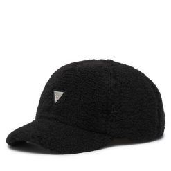 Czapka z daszkiem Guess. Czarne czapki z daszkiem Guess, z aplikacjami. Za 134.99 zł.
