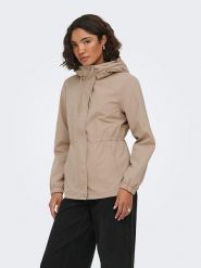 ONLY Parka w kolorze beżowym rozmiar: S. Brązowe płaszcze ONLY, s, bez wzorów, bez kaptura. Za 119.95 zł.