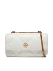 Tory Burch Torebka Mini Kira Diamond 154710 Biały. Białe listonoszki Tory Burch, bez wzorów, ze skóry, bez dodatków. Za 1,199.00 zł.