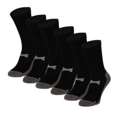 Skarpety Antypoślizgowe do Piłki Nożnej Pro - 6 par - Czarny. Czarne skarpetki XTREME SOCKSWEAR, bez wzorów, z bawełny. Za 210.49 zł.