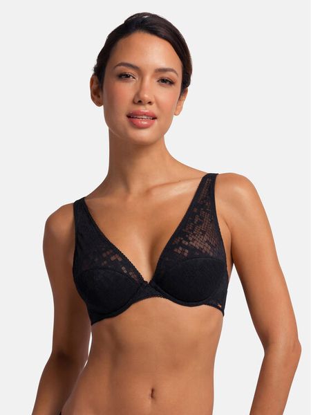 Dorina Biustonosz z fiszbiną Jamie FXPG0025ME028 Czarny. Czarne biustonosze Dorina, bez wzorów, z syntetyku. Za 69.99 zł.