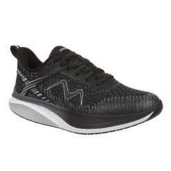 Damskie buty do biegania MBT Huracan 3. Czarne buty do biegania MBT, bez wzorów, z materiału, bez zapięcia, do biegania. Za 811.80 zł.
