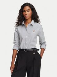 Beverly Hills Polo Club Koszula P-SS26W-SH0005 Granatowy Regular Fit. Niebieskie koszule Beverly Hills Polo Club, xs, bez wzorów, z bawełny, bez kołnierzyka, bez ramiączek. Za 155.99 zł.