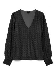 Vero Moda Bluzka w kolorze czarnym rozmiar: XL. Czarne bluzki Vero Moda, xl, bez wzorów, z koronki, bez kołnierzyka, bez ramiączek. Za 79.21 zł.