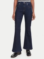 Tommy Hilfiger Jeansy Luna WW0WW52185 Granatowy Flare Fit. Niebieskie jeansy Tommy Hilfiger, bez wzorów, z bawełny. Za 476.99 zł.