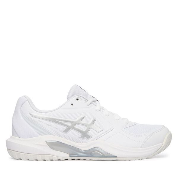 Buty do tenisa Asics. Białe buty treningowe ASICS, bez wzorów, bez zapięcia, tenisowe. Za 309.99 zł.