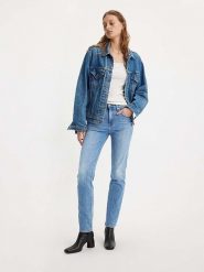 Levi's Dżinsy "724" - Slim fit - w kolorze błękitnym rozmiar: W26/32. Niebieskie jeansy Levi's, s, z aplikacjami, klasyczne, z podwyższonym stanem. Za 149.31 zł.
