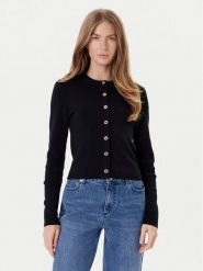 MICHAEL Michael Kors Kardigan MT5617W4VR Czarny Slim Fit. Czarne swetry MICHAEL Michael Kors, xl, bez wzorów, z wełny, bez ramiączek. Za 599.99 zł.