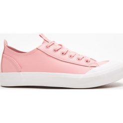 Trampki z eko skóry - Pomarańczowy. Trampki marki Cropp. Za 79.99 zł.