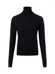 BOSS Sweter z golfem - Frizani Kobiety drobna dzianina czarny, M. Czarne swetry Boss, m, bez wzorów, z dzianiny, biznesowe, bez ramiączek. Za 549.95 zł.