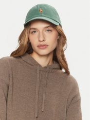 Polo Ralph Lauren Czapka z daszkiem 211954881001 Zielony. Zielone czapki z daszkiem Polo Ralph Lauren, bez wzorów, z bawełny. Za 199.99 zł.