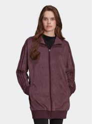 Adidas Bluza adicolor Classics HM1688 Bordowy Loose Fit. Czerwone bluzy adidas, bez wzorów, z syntetyku, bez ramiączek, bez kaptura. Za 199.99 zł.