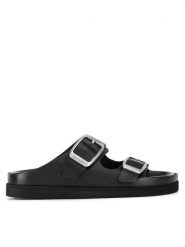 G-Star Raw Klapki CAMERON-25SS534 Czarny. Czarne klapki G-Star, bez wzorów, ze skóry, retro, bez obcasa, bez zapięcia. Za 379.99 zł.