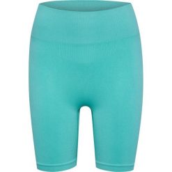 Damskie wysokie legginsy bezszwowe Hummel Alive. Niebieskie legginsy Hummel, bez wzorów, z materiału, sportowe. Za 170.50 zł.