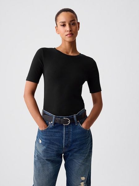 GAP Dżinsy - Comfort fit - w kolorze czarnym rozmiar: W32. Czarne jeansy GAP, bez wzorów, klasyczne, z podwyższonym stanem. Za 65.54 zł.