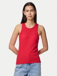 Pieces Top Ruka 17133673 Czerwony Slim Fit. Czerwone topy Pieces, xl, bez wzorów, z bawełny, bez kołnierzyka, bez ramiączek. Za 49.99 zł.