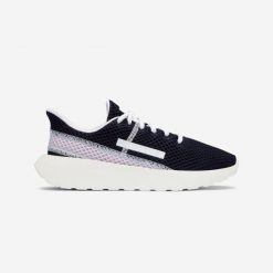 Buty sportowe damskie Decathlon KLNJ Be Fresh. Niebieskie buty sportowe lifestyle Decathlon, bez wzorów, z meshu, bez zapięcia, trekkingowe. Za 89.99 zł.