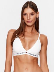 Tommy Hilfiger Biustonosz braletka UW0UW04144 Biały. Białe biustonosze Tommy Hilfiger, bez wzorów, z bawełny. Za 79.99 zł.