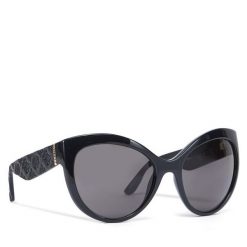 Okulary przeciwsłoneczne Guess. Czarne okulary przeciwsłoneczne Guess, z aplikacjami. Za 389.99 zł.
