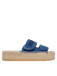 LOVE MOSCHINO Espadryle JA28383G0MJO5700 Niebieski. Niebieskie espadryle Love Moschino, bez wzorów, z materiału, bez obcasa. Za 869.99 zł.