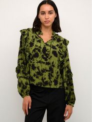 Karen by Simonsen Bluzka Kalinkakb 10104571 Zielony Straight Fit. Zielone bluzki Karen by Simonsen, bez wzorów, z wiskozy, bez kołnierzyka, bez ramiączek. Za 249.99 zł.