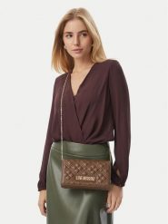 LOVE MOSCHINO Torebka JC4079PP0PLA0203 Brązowy. Brązowe kopertówki Love Moschino, bez wzorów, ze skóry, wizytowe, bez dodatków. Za 639.99 zł.
