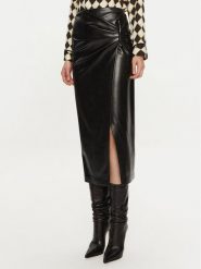 Simona Corsellini Spódnica z imitacji skóry A24CPGO007 Czarny Slim Fit. Czarne spódnice SIMONA CORSELLINI, bez wzorów, ze skóry. Za 629.99 zł.