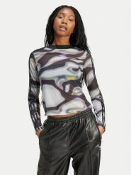 Adidas Bluzka Pride Shiny IZ4891 Kolorowy Slim Fit. Bluzki adidas, xxs, bez wzorów, z syntetyku, bez kołnierzyka, bez ramiączek. Za 119.99 zł.