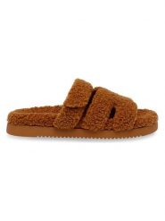 Steve Madden Klapki w kolorze jasnobrązowym rozmiar: 42. Brązowe klapki Steve Madden, bez wzorów, klasyczne, z otwartym noskiem, bez obcasa, bez zapięcia. Za 219.08 zł.