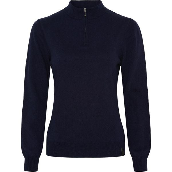 Damski sweter 1/2 zip Catago Victoria. Niebieskie swetry CATAGO, xl, bez wzorów, ze skóry, bez ramiączek. Za 283.50 zł.