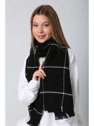 Lucky Bees Szal w kolorze czarnym - 180 x 70 cm rozmiar: onesize. Czarne szaliki i kominy Lucky Bees, bez wzorów, z materiału. Za 91.99 zł.