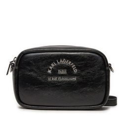 Torebka KARL LAGERFELD. Czarne listonoszki KARL LAGERFELD, bez wzorów, bez dodatków. Za 439.99 zł.