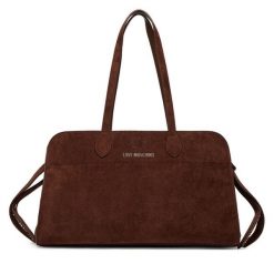 Torebka LOVE MOSCHINO. Brązowe shopper bag Love Moschino, bez wzorów, bez dodatków. Za 939.99 zł.