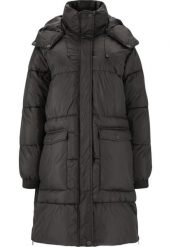 Parka dla kobiet Whistler Amatos. Czarne płaszcze WHISTLER, uniwersalny, bez wzorów, z materiału, eleganckie, z kapturem. Za 363.50 zł.