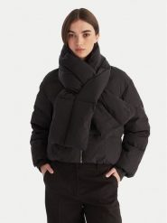 Calvin Klein Kurtka puchowa LV044D518G Czarny Regular Fit. Czarne kurtki Calvin Klein, xl, bez wzorów, z puchu, bez kaptura. Za 1,499.00 zł.