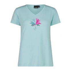 T-shirt z szerokim dekoltem damski CMP. Białe t-shirty CMP, m, bez wzorów, sportowe, bez kołnierzyka, bez ramiączek. Za 217.50 zł.