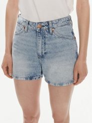 Wrangler Szorty jeansowe Cowboy 112351074 Niebieski Relaxed Fit. Niebieskie szorty Wrangler, bez wzorów, z bawełny. Za 169.99 zł.