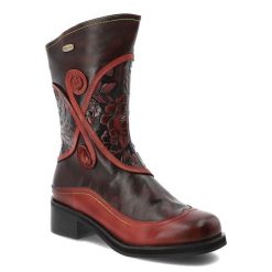 Czerwone Kozaki Laura Vita Modne Buty Damskie. Czerwone kozaki LAURA VITA, bez wzorów, ze skóry, bez obcasa, na obcasie, bez zapięcia. Za 416.99 zł.